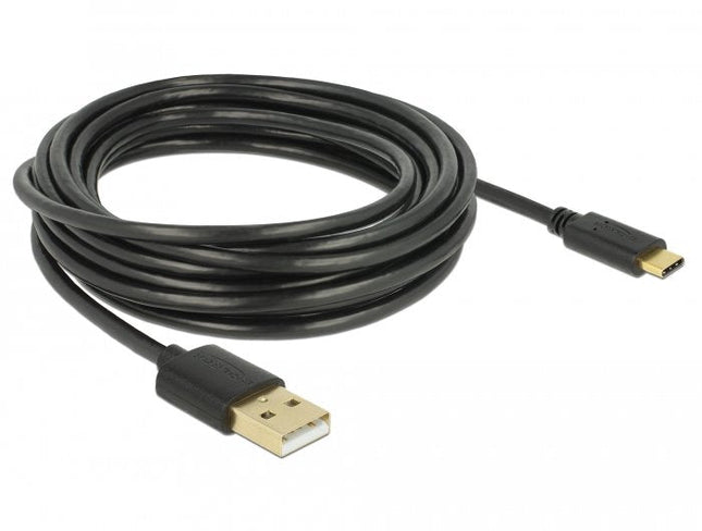 Delock Cable Usb 2.0 Typ-A Macho > Tipo-C 2.0 Macho 4,0 M Negro