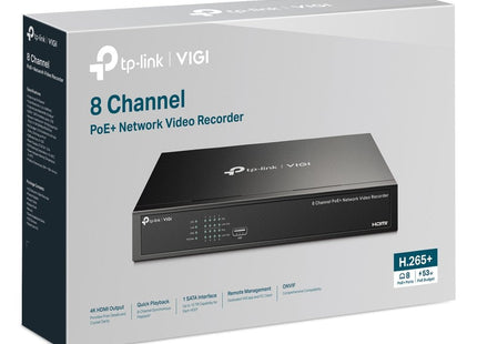 EAN 4895252503111 - TP-Link VIGI NVR1008H-8P Negro imagen 4