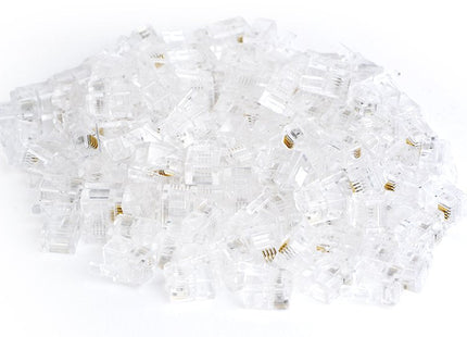 EAN 8716309101394 - Gembird MP-6P4C/100 conector Oro, Transparente imagen 3