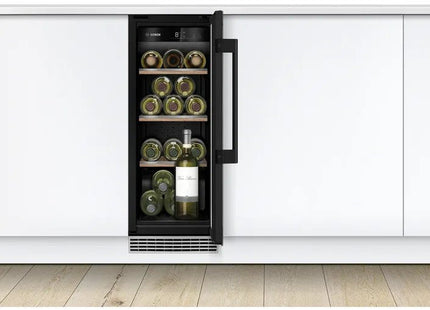 Serie Bosch Hogar Kuw20vhf0  6, Refrigerador Para Vinos Negro Kuw20vhf0
