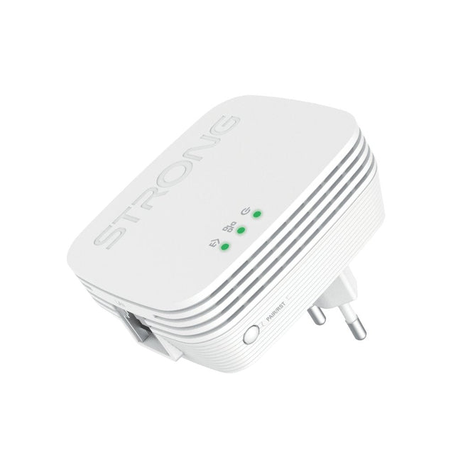 EAN 9120072375705 - Strong POWERLWF600DUOMINI adaptador de red PowerLine 600 Mbit/s Ethernet Wifi Blanco 2 pieza(s) imagen 2