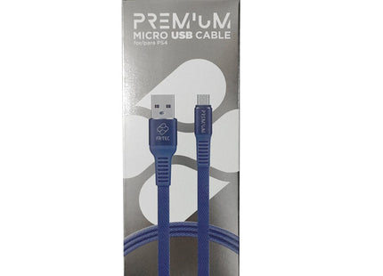 Cable Usb 2.0 Fr-Tec Premium Para Ps4 Usb Macho Microusb Macho 3m Azul