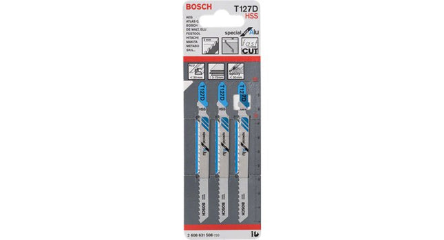 Bosch Professional Hoja De Sierra De Calar T 127 D Especial Para Aluminio, 100mm 5 Piezas 2608631017