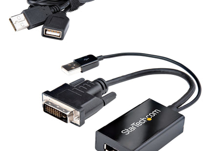EAN 0065030875851 - StarTech.com DVI2DP2 adaptador de cable de vídeo 0,254 m Negro imagen 9