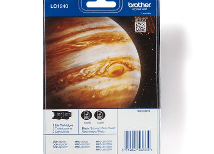 Brother Tinta Lc-1240bk Black Twinpack 2x Black, Blister