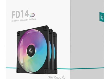 EAN 6933412710967 - DeepCool FD14 ARGB 3 in 1 Carcasa del ordenador Ventilador 14 cm Negro, Blanco 3 pieza(s) imagen 10