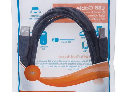 Manhattan Cable Usb B Impresora Usb 2.0, A Macho/ B Macho, 480 Mbps, 5 M, Negro