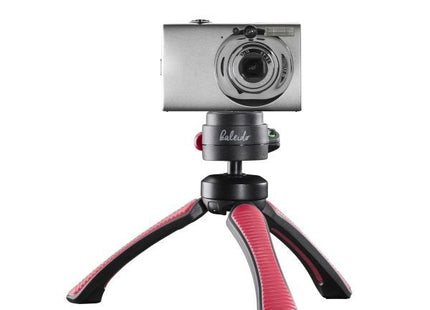 Mantona 21408 Tripode Smartphone/Cámara Digital 3 Pata(S) Negro, Rojo