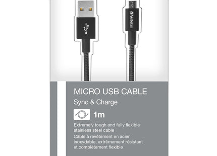 Verbatim Micro Usb Cable Sync & Charge 100cm Black