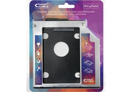 Nanocable Adaptador De Disco Duro De 9.5 Mm Para Unidad Optica De 12.7 Mm En Portatil