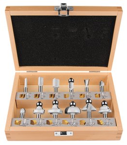 Makita Juego De Fresas D-53556, 12 Piezas D-53556