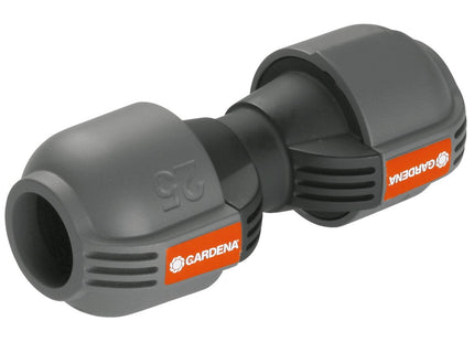 Gardena 2775-20 Sprinklersystem Conector Pieza 25mm, Conexión Gris / Negro