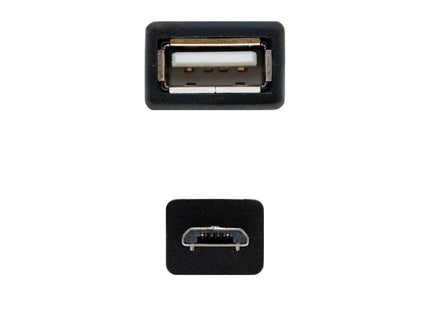 Nanocable Cable Micro Usb 2.0 Otg Macho A Usb-A Hembra 15cm