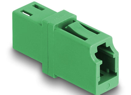 Delock 87984 Acoplador De Fibra Óptica Lc Simplex Hembra A Lc Simplex Hembra Apc Verde