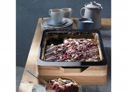 Wmf Fusiontec Rectangular Cerámico, Acero, Madera Cazuela Para Hornear