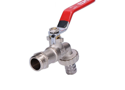 Grifo De Esfera - Con Codo - 1/2" 3/4" - (Envasado)