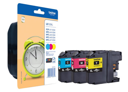 EAN 5014047563348 - Brother LC125XLRBWBP cartucho de tinta 3 pieza(s) Original Cian, Magenta, Amarillo imagen 1