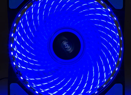 Ventilador Akyga System Aw-12e-Bl 120mm 33 Led Azul Molex