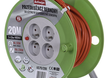 EAN 5901443113577 - Activejet AJE-PB/20M base múltiple 4 salidas AC Interior Gris, Cal imagen 2