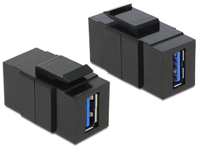 Delock Keystone Module Usb 3.0 A Hembra Usb 3.0 A Hembra Black