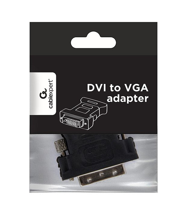EAN 8716309091459 - Gembird A-DVI-VGA-BK cambiador de género para cable DVI-A VGA 15-pin Negro, Metálico imagen 1