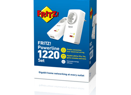 Avm Fritz!Powerline 1220e 1200mbit/S Ethernet Blanco 2pieza(S) Adaptador De Red Powerline