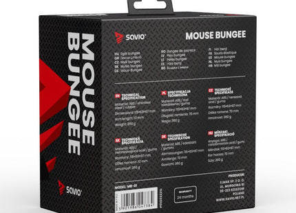 EAN 5901986047384 - Savio Mouse Bungee Mouse cable holder stable non-slip flexible arm MB-01 1 pieza(s) imagen 11
