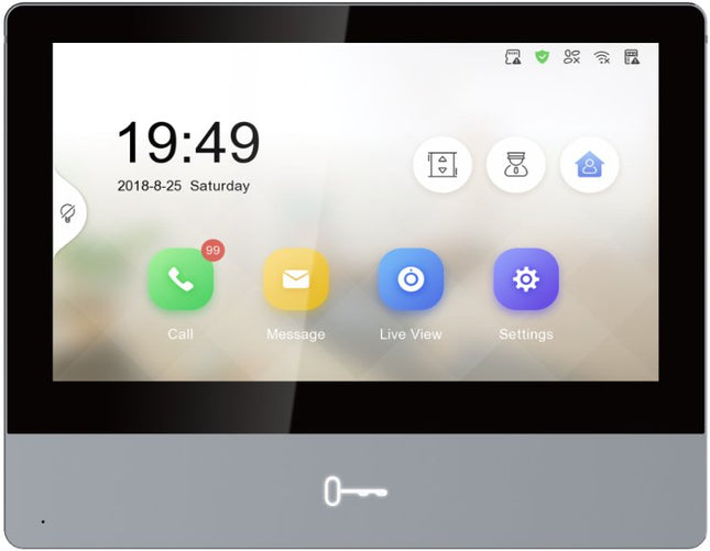 Hikvision Digital Technology Ds-Kh8350-Wte1 Sistema De Intercomunicación De Video 17,8 Cm (7") Negro, Gris
