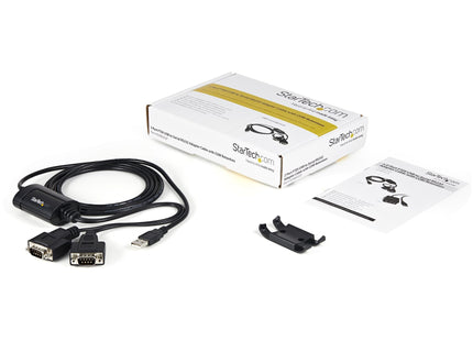 EAN 0065030843492 - StarTech.com ICUSB2322F cable de serie Negro 2,1 m USB 2.0 A 2 x DB-9 imagen 6