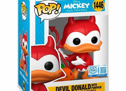 Figura Pop Disney Mickey And Friends Devil Donald With Pumpkin Exclusive