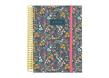 Finocam Agenda Espiral Design Collection E10-155x212mm 1dp Tapa Pp Flora 2026