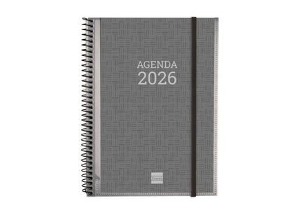 Finocam Basics Agenda En Catalan - Anual 2026 - Con Espiral - Personalizable - Formato E10 - 162x14x212mm - Semana