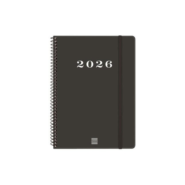 Finocam My Agenda De Espiral En Catalan - Anual 2026 - Tapa Dura Antirayaduras - Formato E10 - 171x9x212mm - Semana