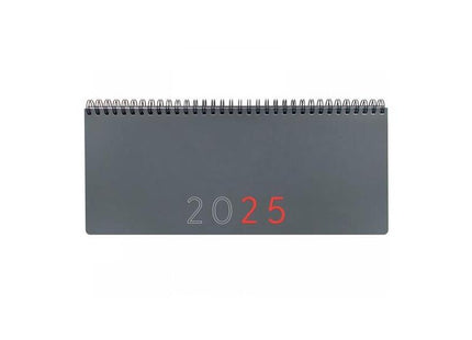 Finocam Planificador Agenda Anual + Notas 290x116mm Semana Vista Gris Internacional