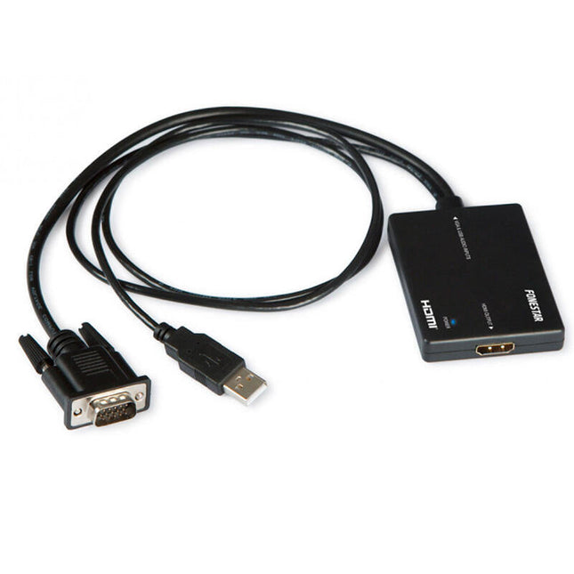 Fonestar Fo-445 Convertidor De Vga Y Audio Estéreo A Hdmi Max 1280 X 1024 Px