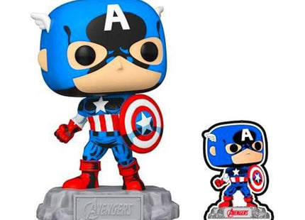 Funko Pop Marvel A60 Comic Capitan America Con Pin