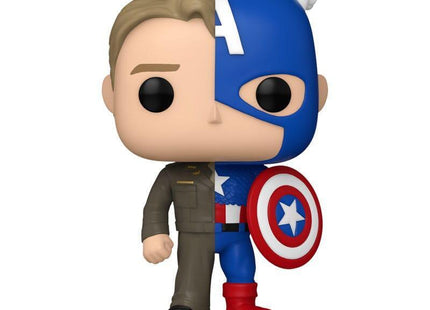 Funko Pop Marvel Split Steve Rogers Capitán América