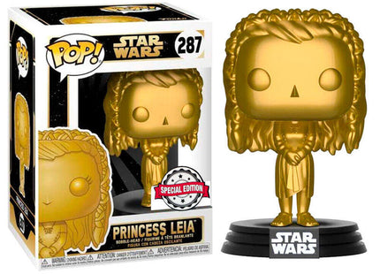 Funko Pop Star Wars Princesa Leia Edición Especial Dorado Nº 287 -Caja Original-