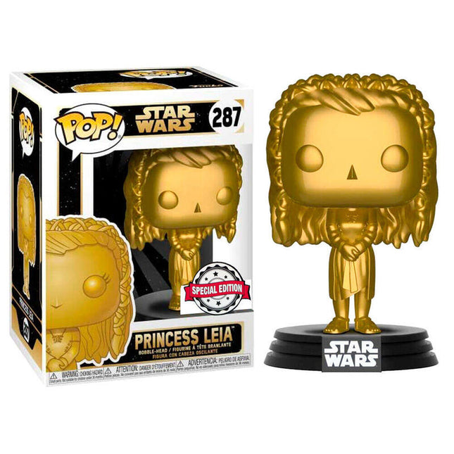 Funko Pop Star Wars Princesa Leia Edición Especial Dorado Nº 287 -Caja Original-