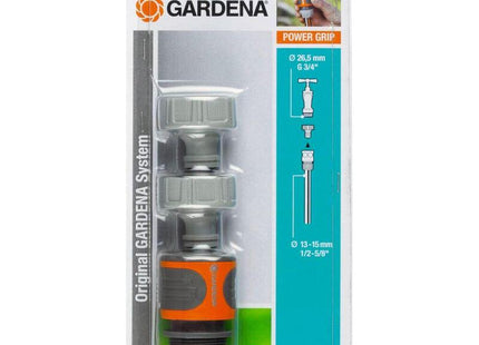Gardena Juego De Conexión Para Mangueras De 13 Mm (1/2") Y 15 Mm (5/8"), Conector De Grifo 18286-20