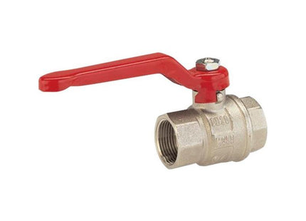 Gardena Válvula De Bola De Latón It 33,3 Mm (G 1"), Grifo De Agua (Plata/Rojo)