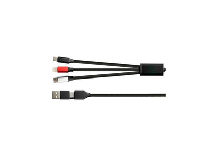 Good Connections 6-In-1 Ladecable Usb-C/Usb-A > Usb-C + Micro-Usb + Lightning Py-Usb001s