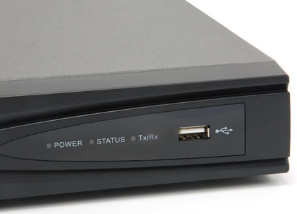 Grabador De Video Level One 4 Canales 4 Puertos Red Poe H.265 Negro Nvr-0504