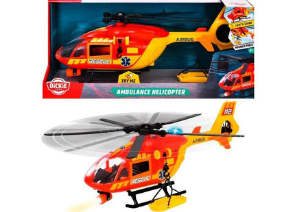 Helicóptero Ambulancia Dickie, Vehículo De Juguete 203716024