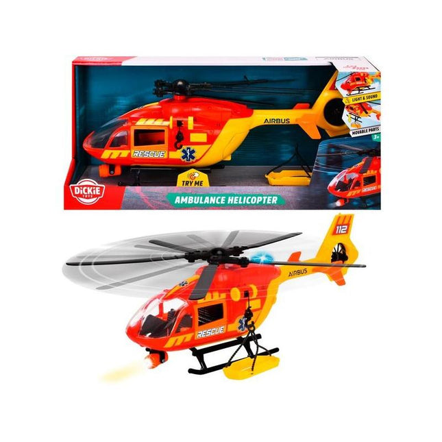 Helicóptero Ambulancia Dickie, Vehículo De Juguete 203716024