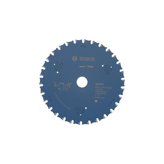 Hoja De Sierra Circular Bosch Professional Expert Para Acero, Ø 160 Mm, Diámetro 30z De 20 Mm, Para Sierras Circulares Portátiles 2608643054