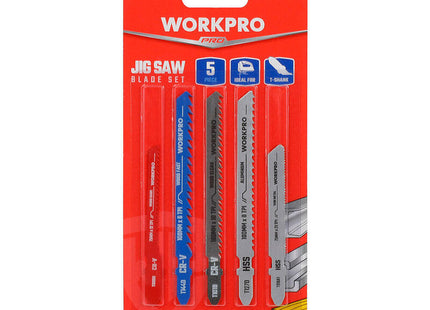 Hoja Sierra Calar, Juego 5 Piezas, Madera Y Metal. Workpro