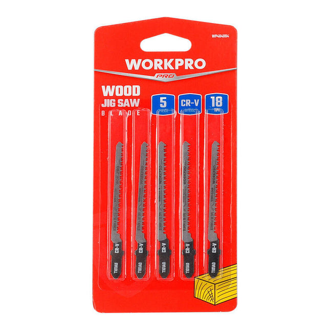 Hoja Sierra Calar, Juego 5 Piezas T101a0 Madera. Workpro