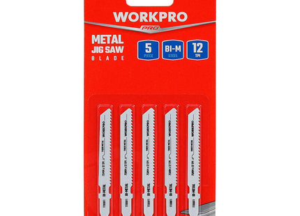 Hoja Sierra Calar, Juego 5 Piezas T118bf Metal. Workpro