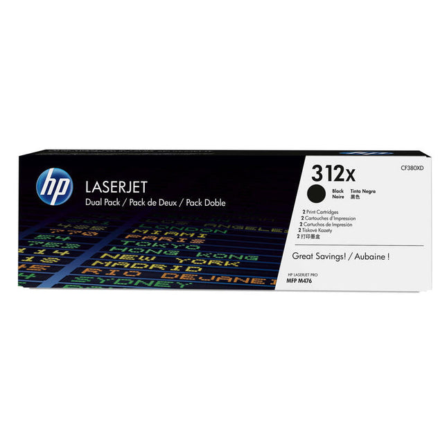 Hp Multipack Negro Cf380xd 312x Pack De 2 À 4.400 Pág.